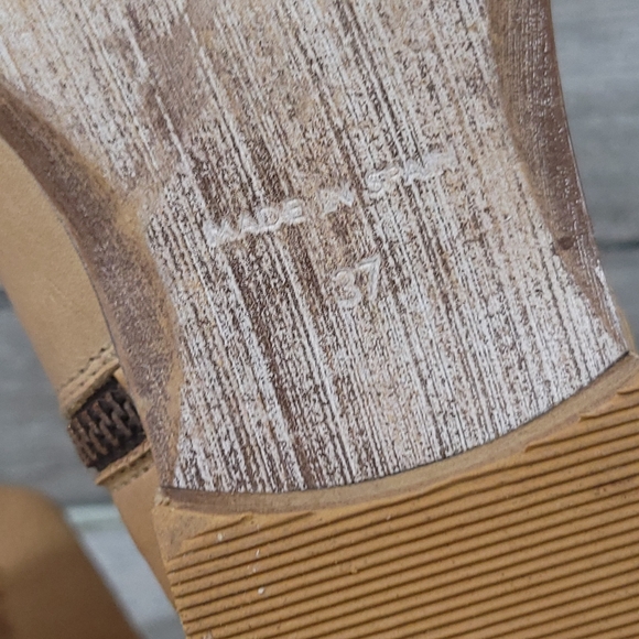 BASKE California "Cactus" Leather Woven Lattice Pattern Zip-Up Ankle Boots - Picture 11 of 16